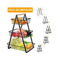 Estante Organizador Multifuncional De 3 Pisos Para Cocina Frutero 3Niveles