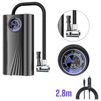 Compresor de Aire para Auto 12V - Inflador Portátil Multiuso para Llantas y Balones