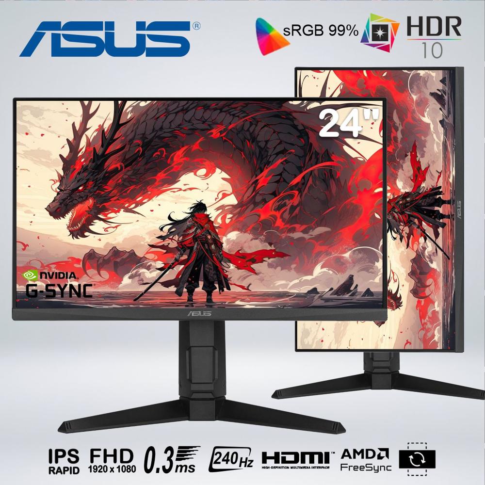 MONITOR GAMER VG249QML5A FULL HD 24'' fast IPS 240hz 0.3ms HDR10 G-SYNC AMD SPEAKER PIVOT
