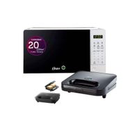 Combo Horno Microondas Digital 20 litros POGGE2701 - Sandwichera compacta  CKSTSM2885