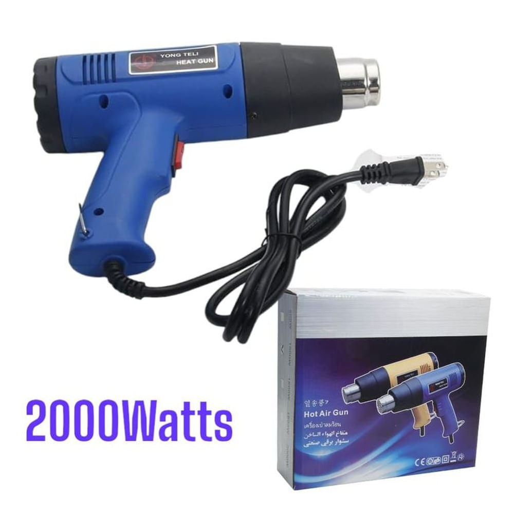 Pistola de Calor de Viento de Aire Caliente de Doble Temperatura 1500W Multicolor
