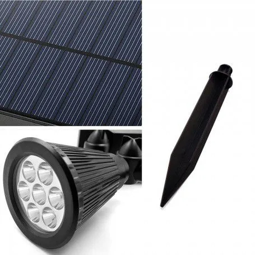 Luz LED Solar Estaca Recargable con Sensor para Jardin y Pared Multicolor