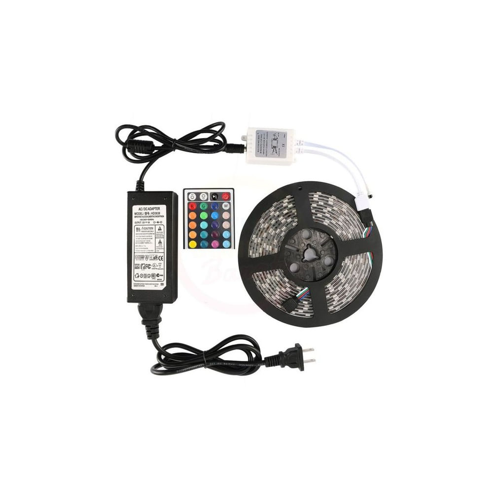 Luces LED En Cinta RGB 3528 De 3M Con Pegamento Para Cuarto Multicolor