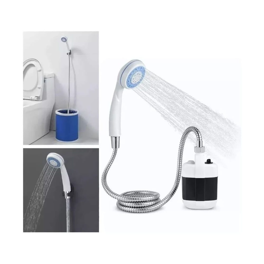 Ducha Eléctrica Portátil USB para Camping y Viajes - 2 Horas Uso Multicolor