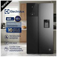 Refrigeradora Side By Side 611l Negro ERS65F2P5BB Electrolux