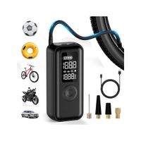 Inflador de Neumáticos Portátil con Pantalla LCD - Compresor Inteligente Recargable USB 4 en 1