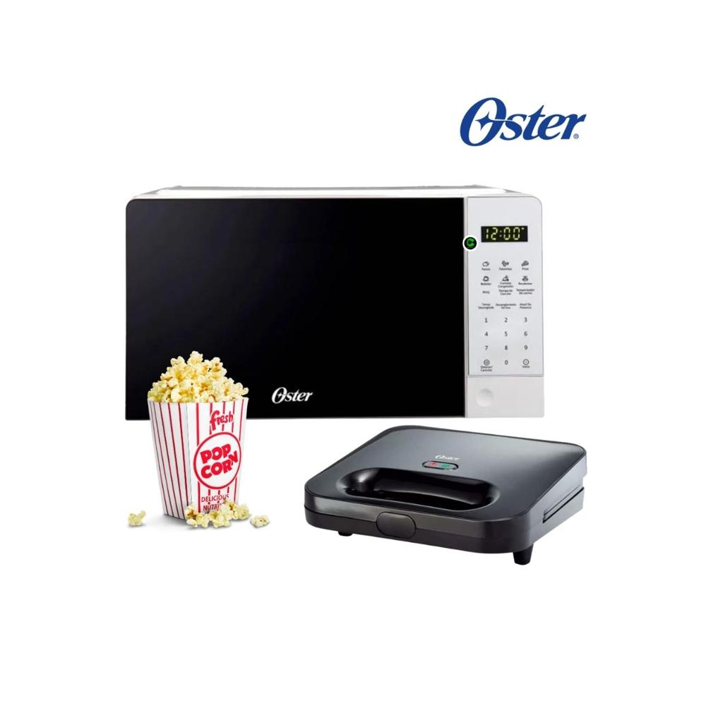 Combo Horno Microondas Digital 20 litros - Sandwichera compacta CKSTSM2885