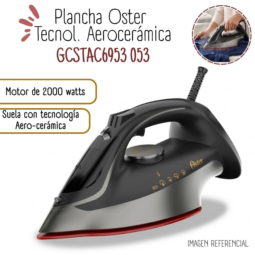 Plancha a vapor Oster Tecnol. Aerocerámica - GCSTAC6953