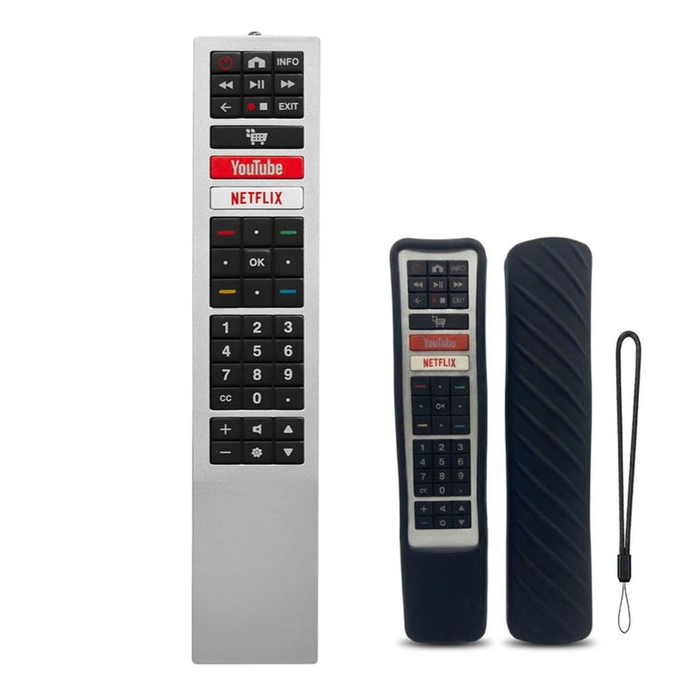 Control para tv Aoc smart + funda negro Negro
