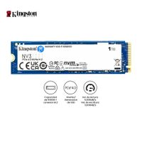 Disco Duro Sólido SSD Kingston NV3 1TB M.2 NVMe PCIe 4.0 Hasta 6000MB/s SNV3S/1000G