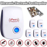 Pack x6 Control De Plagas Eléctrico Repelente De Roedores Ratones Y Arañas