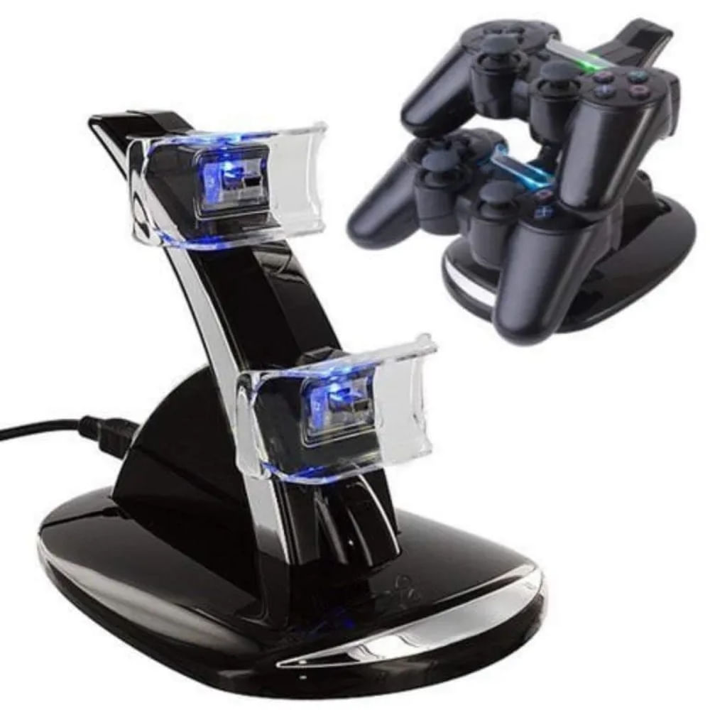 Cargador Para Mandos Dual Shock PS4 Slim Pro P4002B Multicolor
