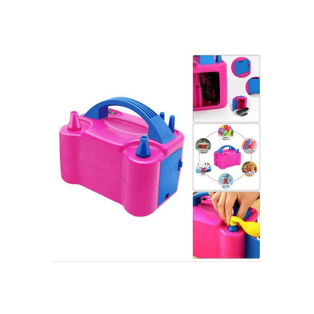 Soplador Inflador de Globo Electrico para Inflar Globos Rosado