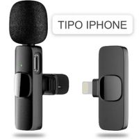 Solapero Micrófono Inalámbrico Compatible con iPHONE para Celular