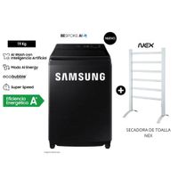 Lavadora Samsung 19KG con IA WA80F19S8BPE mas Secadora de toalla
