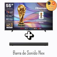 Televisor Hisense 55 Pulgadas QLED Antirreflejo Google TV  55QD68SG Promoción Soundbar Nex