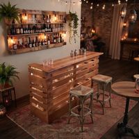 Bar de Madera Maciza Verona para Interior y Exterior Movenda
