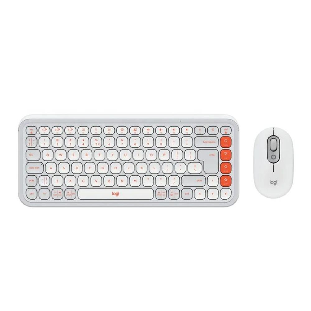 Teclado Bluetooth y Mouse Logitech Pop Icon Blanco