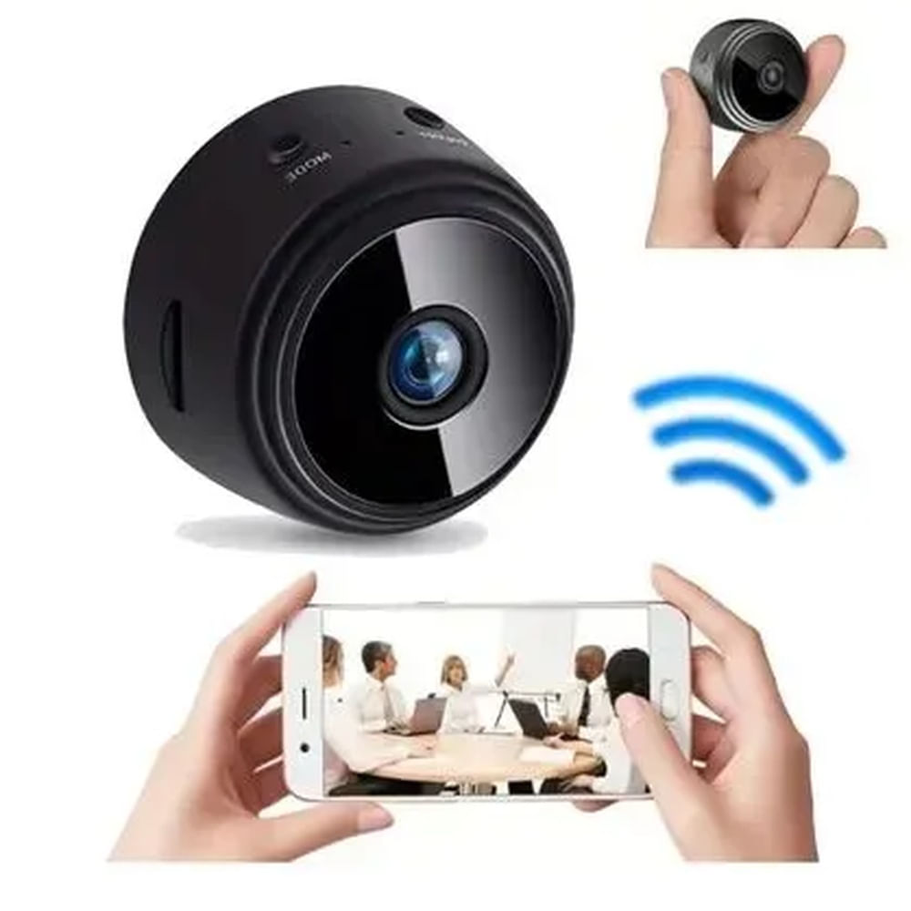 Mini Camara Espia Oculta Videocámara 1080P HD WiFi Cámara Vigilancia Visión Nocturna Infrarroja Multicolor