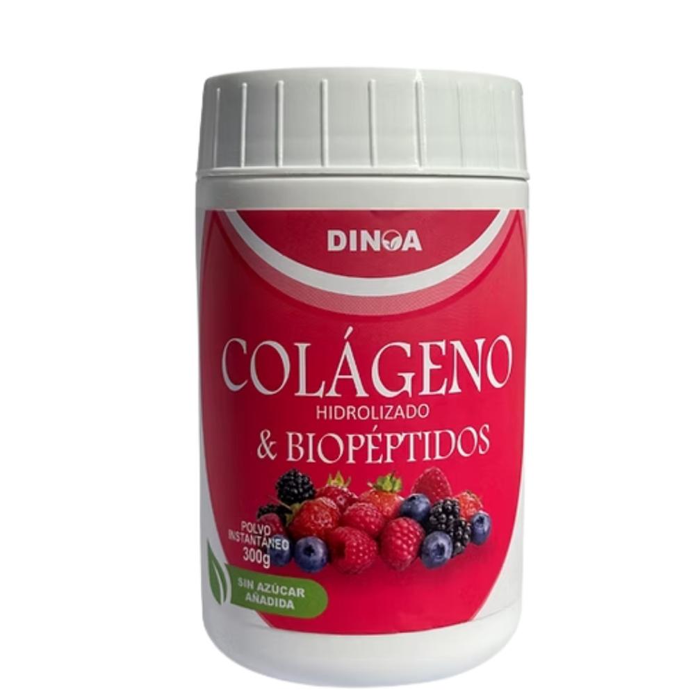 Colágeno Hidrolizado y Biopéptidos Dinoa Polvo 300g Regeneración y Vitalidad Celular