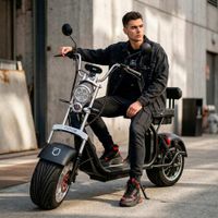 Moto Eléctrica REBEL Negro 2000W PLACA GRATIS