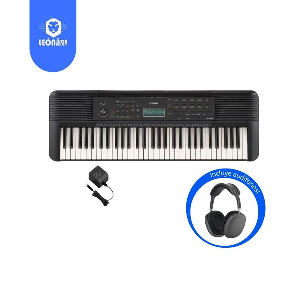 Teclado Yamaha Psr e283 - audifonos - adaptador generico