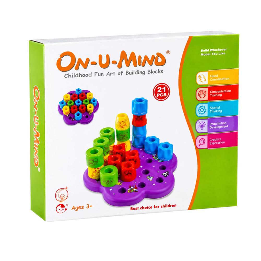 Juego Didáctico De Encastre y Apilamiento