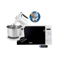 Combo Horno Microondas Digital 20 litros y Batidora 6 velocidades y función turbo