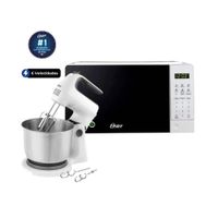 Combo Horno Microondas Digital 20 litros y Batidora 6 velocidades y función turbo