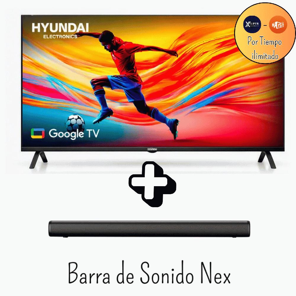 Televisor Hyundai 50 Pulgadas QLED FHD Google TV HYLED5027QFG Promocion Soundbar Nex