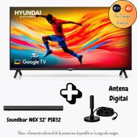 Televisor Hyundai 50 Pulgadas QLED FHD Google TV HYLED5027QFG  Promocion  Antena  Soundbar Nex