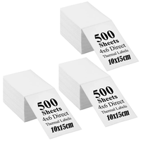 Pack 500 Etiqueta Termica Adhesiva 10x15cm 3 Pack Plegada
