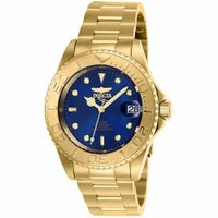 Reloj Invicta Pro Diver 26997 Automático Fecha Acero Inoxidable Dorado Dial Azul