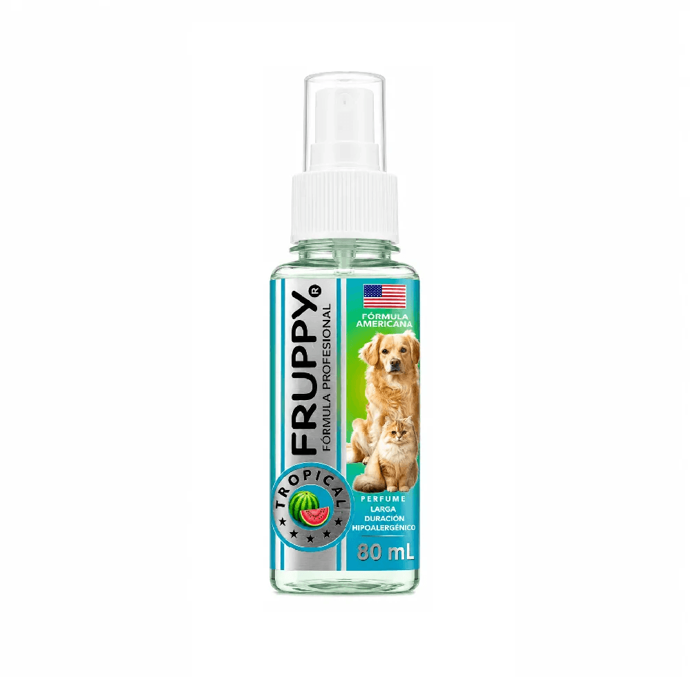 Perfume Para Mascotas Perros Y Gatos Unisex Aroma Tropical X 80ml