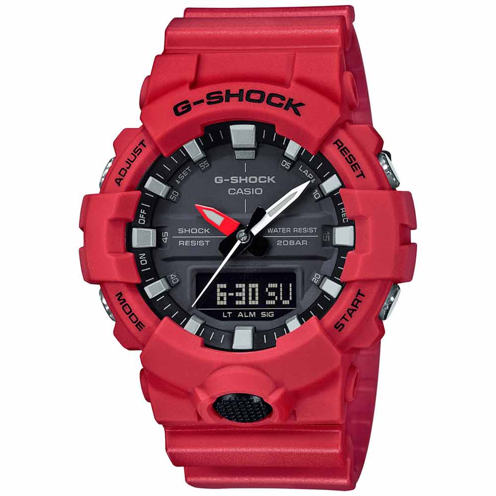 Reloj Casio G-Shock GA800-4A Digital Analógico Resina Rojo