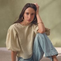 Blusa Mujer Checks Malabar Manga Corta