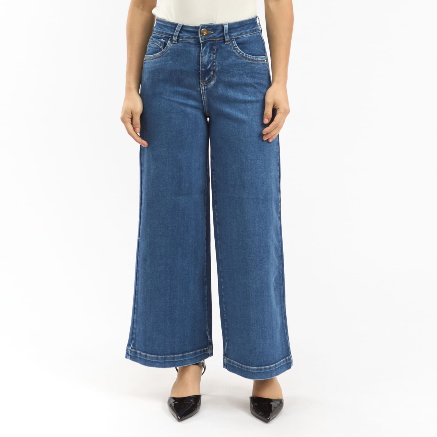 Jean Mujer Raquel Parada 111 W-Crop Azul Acero 30