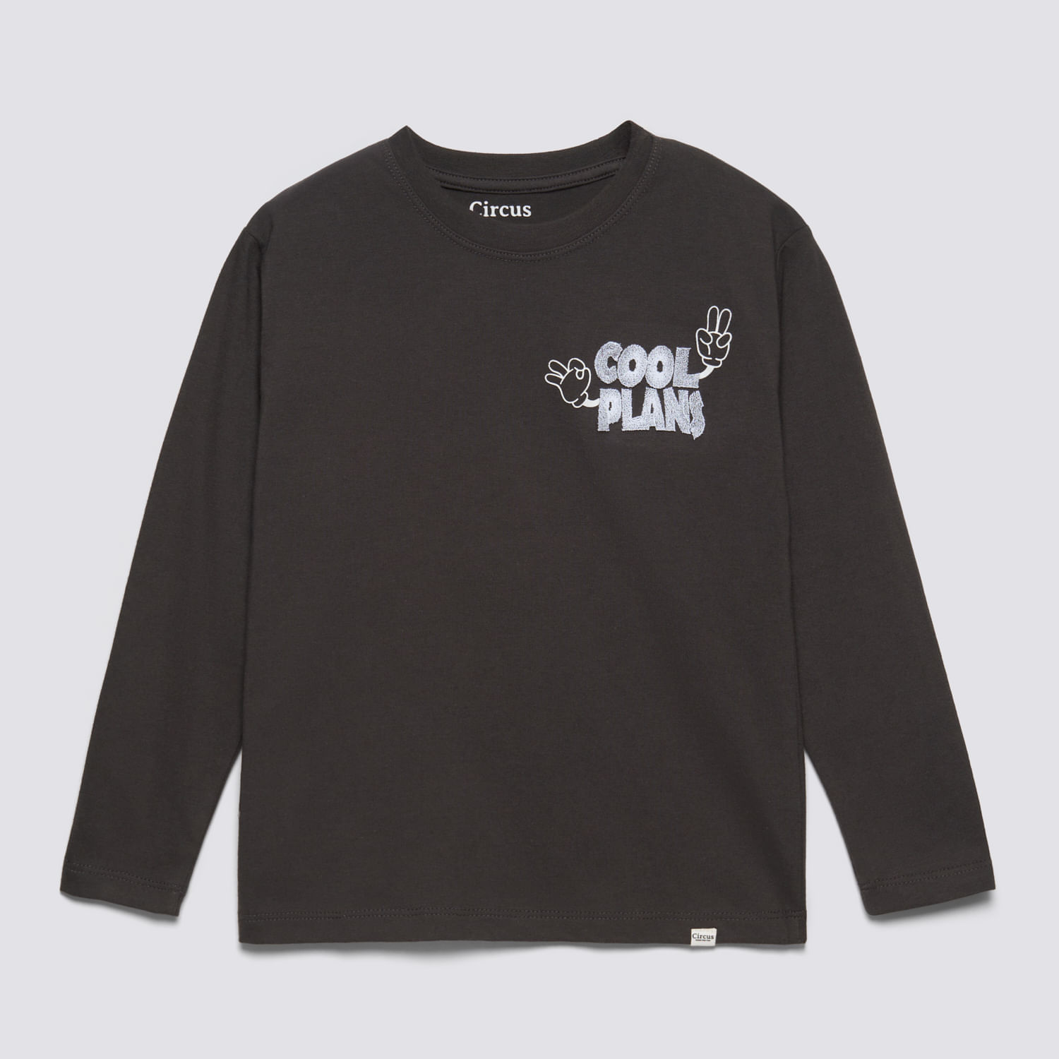 Polo Manga Larga Niño Flock Circus Charcoal Talla 8