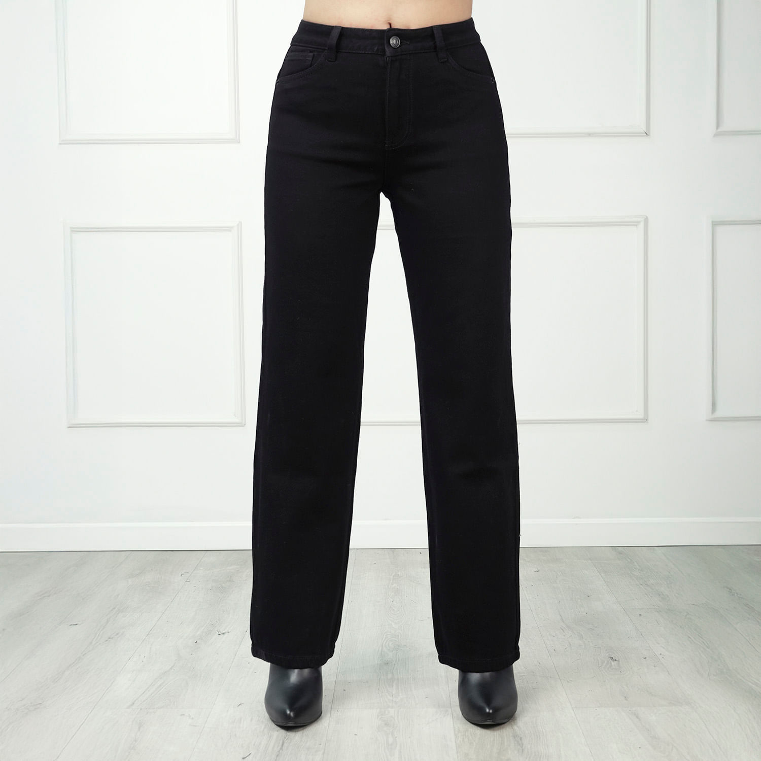 Jean Mujer Shenna K15760-2B Kansas Straight Negro 30