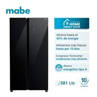 Refrigeradora Mabe MSD631LKLNG0 Side By Side 581L Black