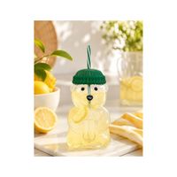 Tomatodo Oso Verde de Vidrio Borosilicato con Sorbete 650 ml
