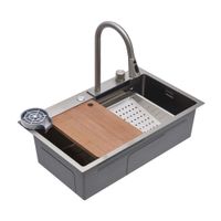 Lavadero 2 pozas 75x46x21 Acero Inoxidable