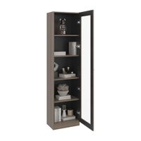 Estante Vitrina 1 Pta Home-e6 Avellana y Wengue Tuhome