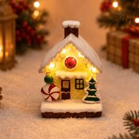 Chalet Caramelo de Navidad con Luz 10x14cm