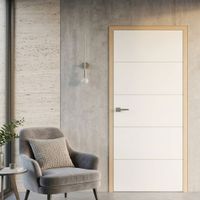 Combo Dimfer: Puerta Mediterránea 40x650x2070mm + Marco Nat