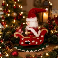 Cascanueces Santa Trineo 30cm - Encanto Clásico