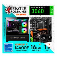 PC GAMER INTEL I5 14400F 16GB DDR4 1TB  RTX3060 12GB