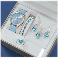 Juego de reloj mas Joyería Elegante de 5 Piezas