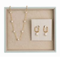Pack Aretes y Collar de Perlas