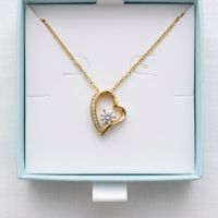 Collar de Corazón con Circón